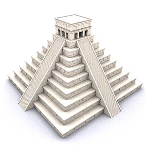 3d el castillo pyramid