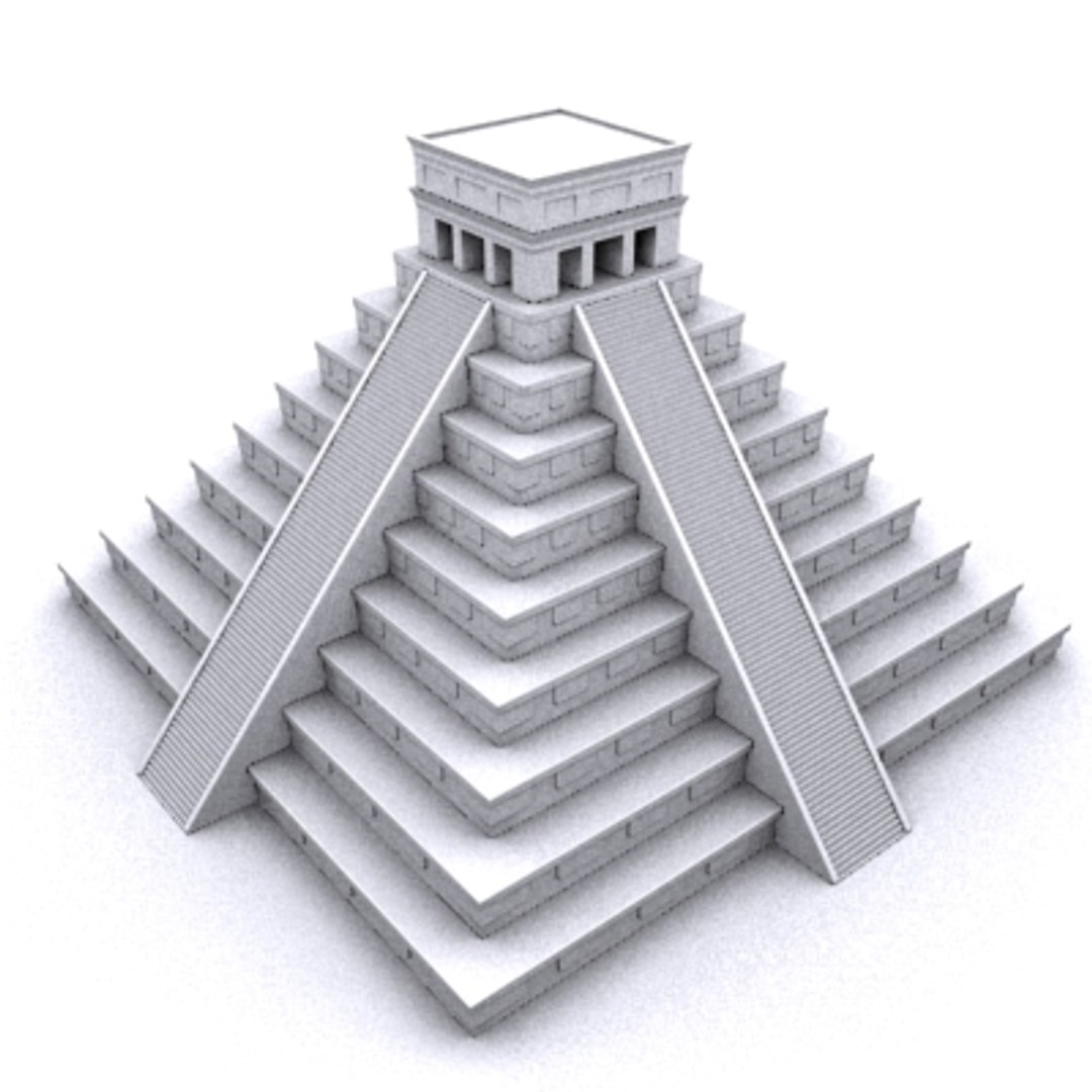 3d El Castillo Pyramid
