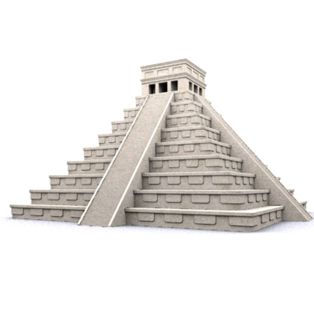 3d El Castillo Pyramid