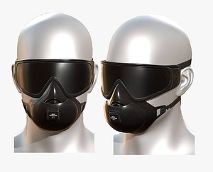 Gas mask protection futuristic technology