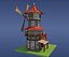 Low poly windmill