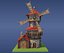 Low poly windmill