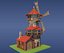 Low poly windmill