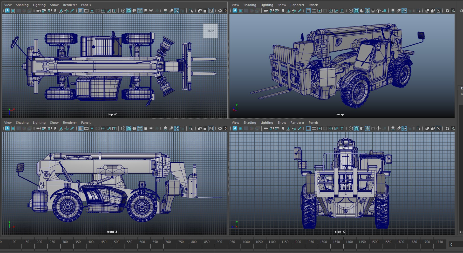 Telehandler Model - TurboSquid 2420718