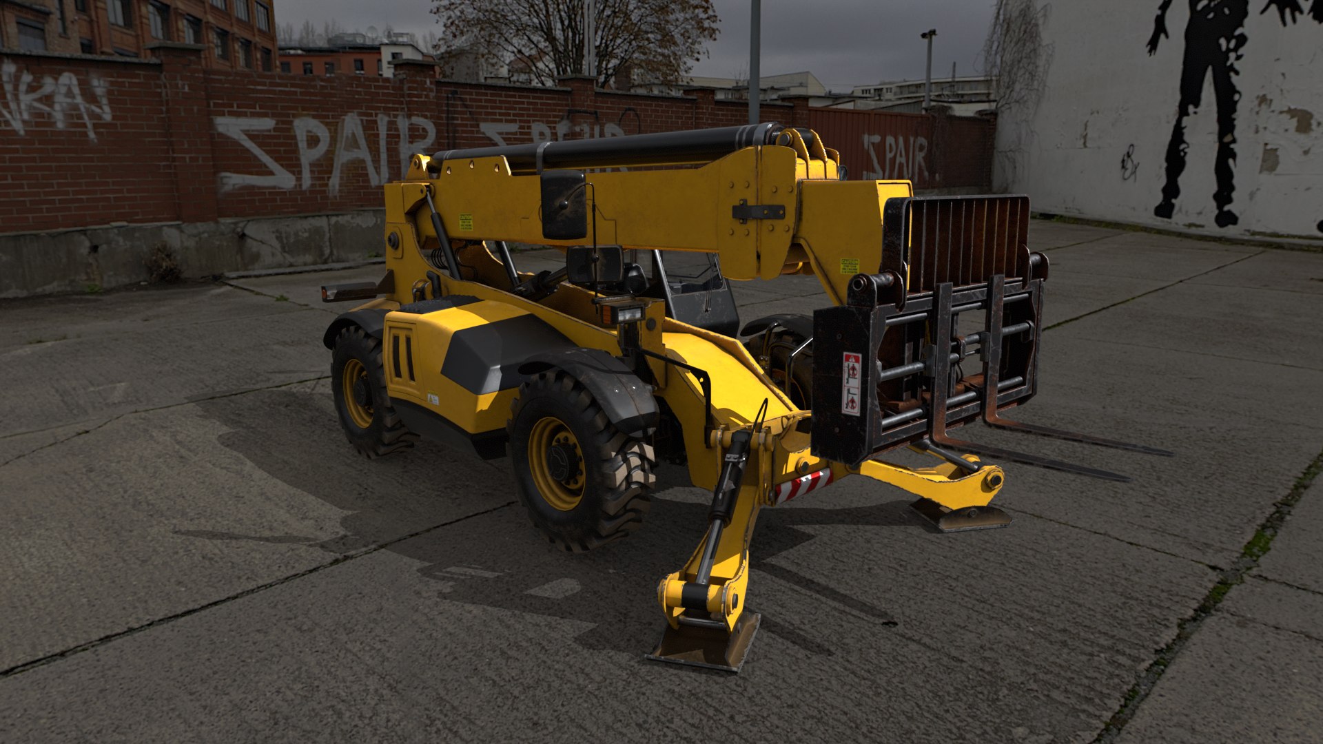 Telehandler Model - TurboSquid 2420718