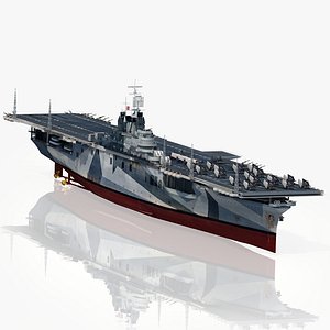 uss yorktown cv-10 1944-1945 model