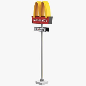 3D McDonald Sign Billboard