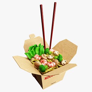 Noodle Box 3D model