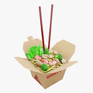 Noodle Box 3D model