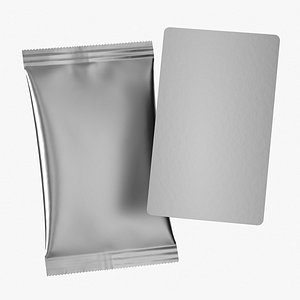 Trading-Card-Pack-with-Card-3D-Model 3D