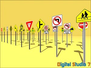 30 Road Sign Collection