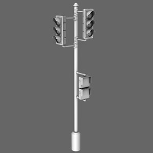 obj traffic lamp