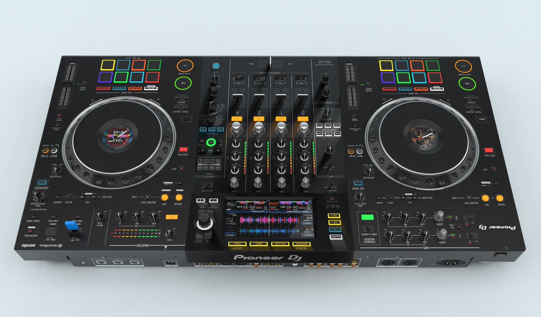 3D Model Professional DJ System Black Pioneer XDJ-XZ - TurboSquid
