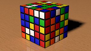 5x5 Scrambled Rubic Cube
