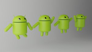 android bot robot 3D model