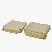 Folded towels