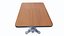 Ancienne table de café rétro vintage en PBR à faible teneur en poly