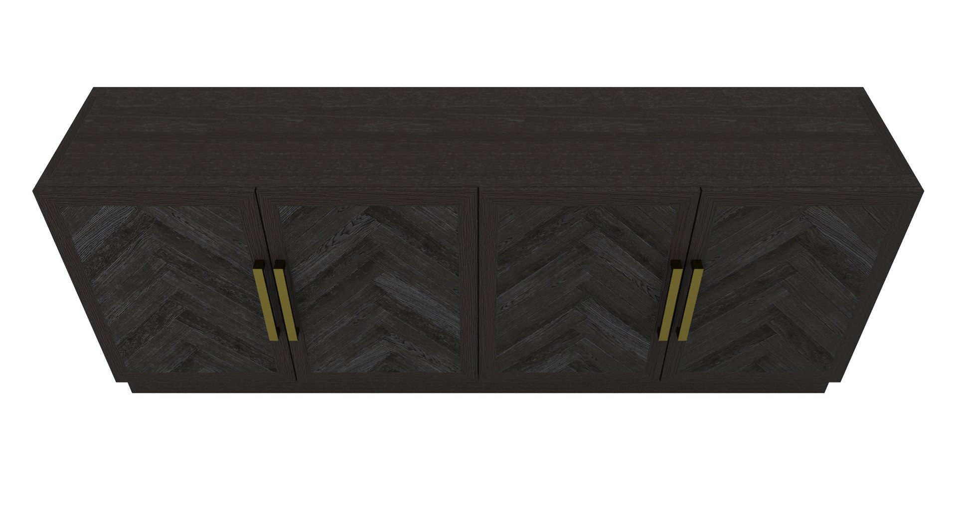 Restoration Hardware Herringbone Sideboard 3d Model