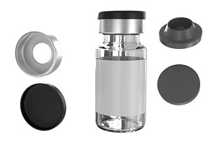 3D model Injection Vial PBR