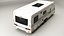 Dirty 2-axle Camping Caravan 3D model