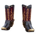 Ornate Western Cowboy Boots PBR 3D Model