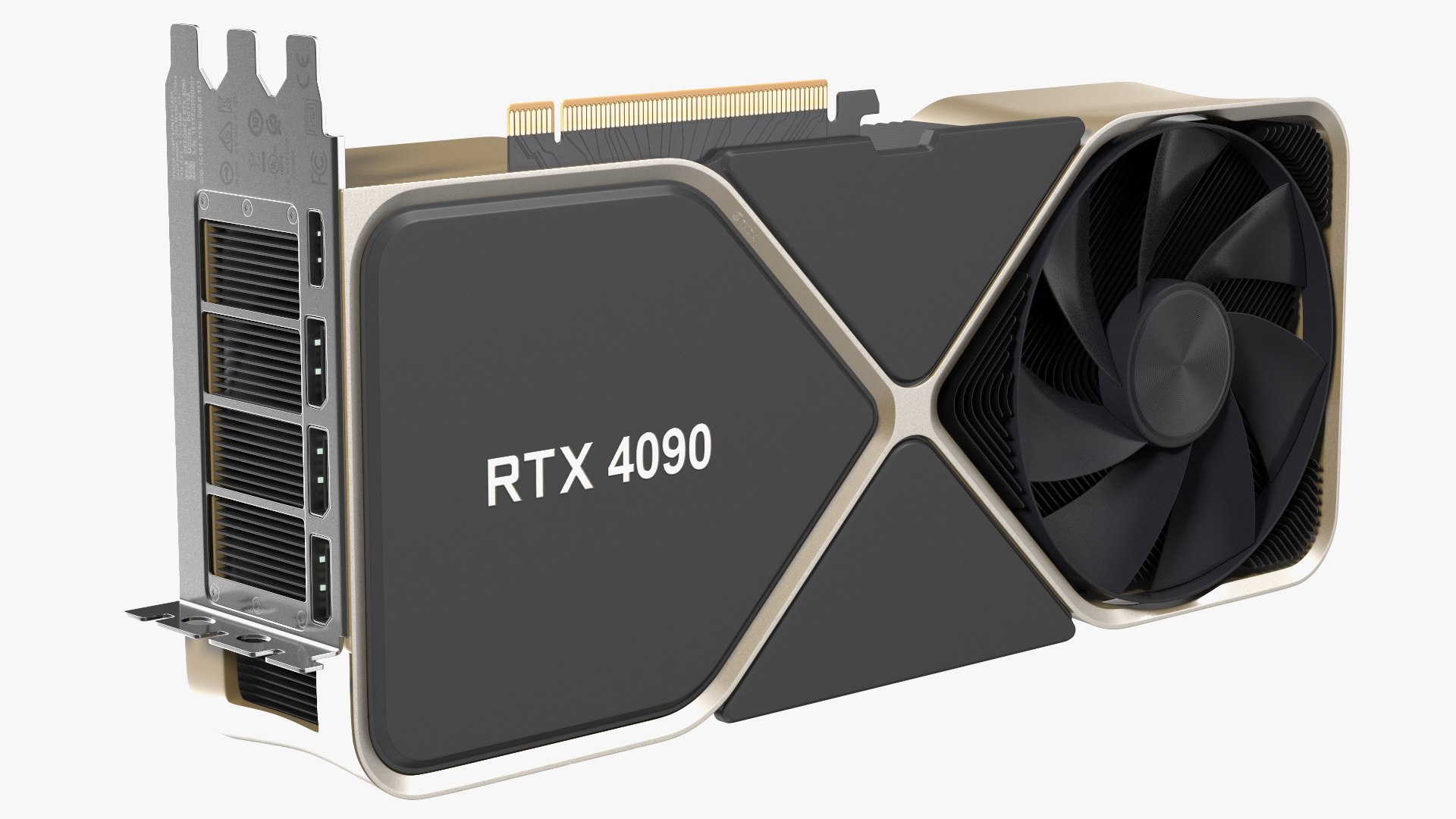 NVidia RTX 4090 Graphics Card 3D model preview
