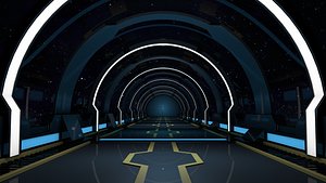 Sci Fi Bridge 3D model