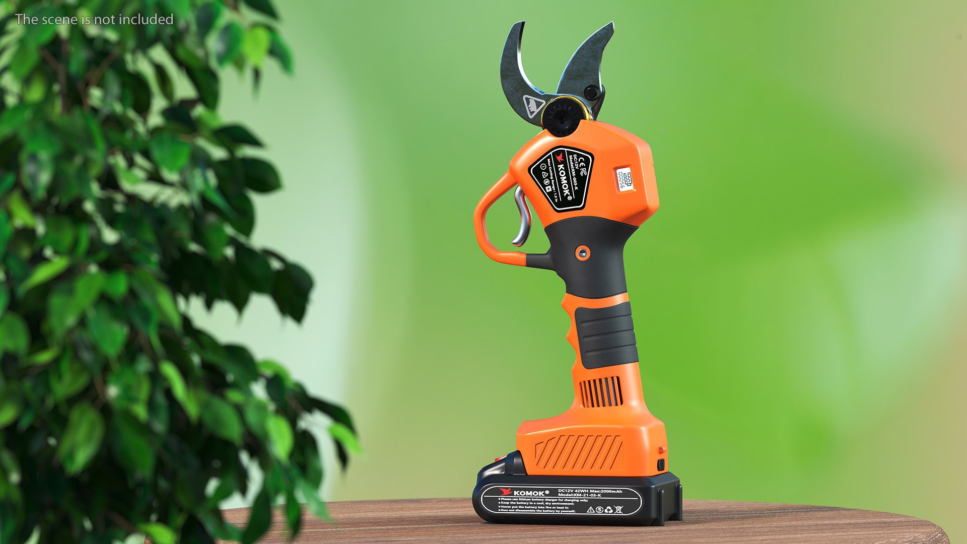 Orange Komok Cordless Pruner 3D Model TurboSquid 2084403