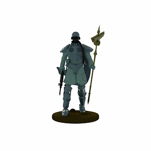 Assault standard-bearer of the 9th Reich 3D Print