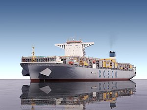 Cosco Container Ship 3D model
