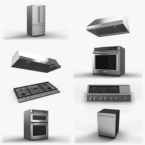 3D KitchenAid Kitchen Appliance Collection