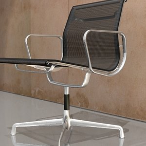 eames aluminium chair charles 3d model