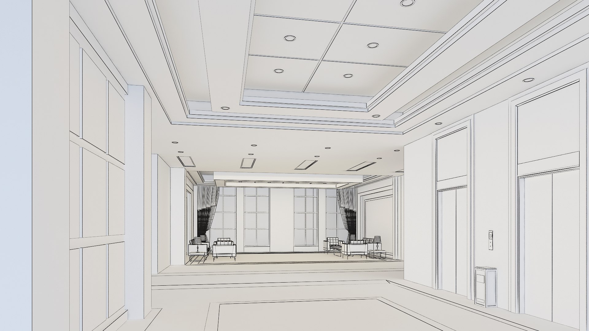3D Modern Hall 24 - TurboSquid 2121556