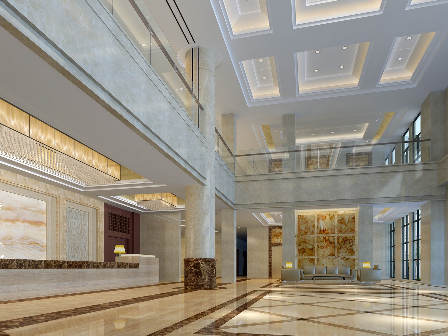 3D Modern Hall 24 - TurboSquid 2121556