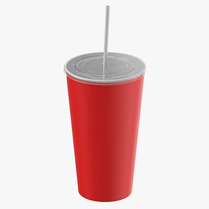 Fast Food Cup Clean and Dirty 3D model