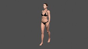 Beautiful Woman -Rigged and animated for Unreal Engine