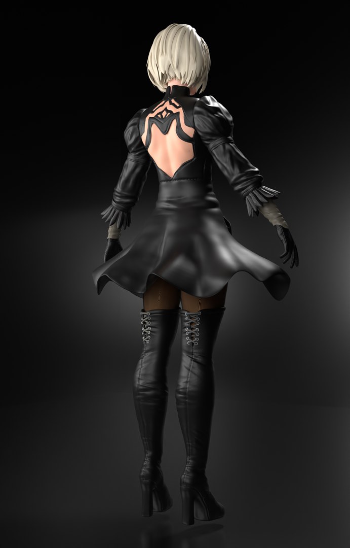 Nier Automata 2b 3D Model - TurboSquid 1989006