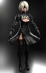 Nier automata 2b 3D model