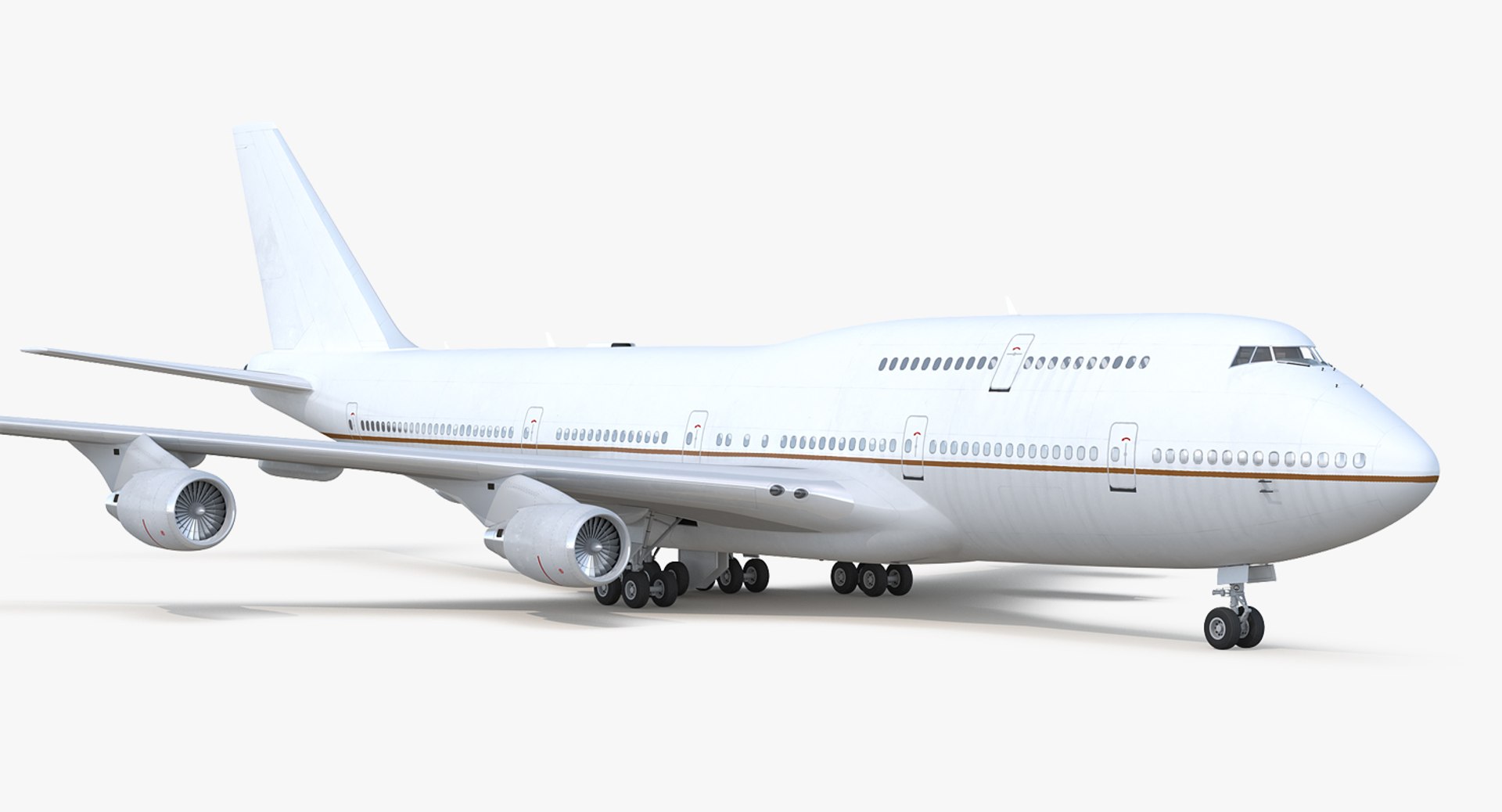 Boeing 747-400ER Generic 3D model preview