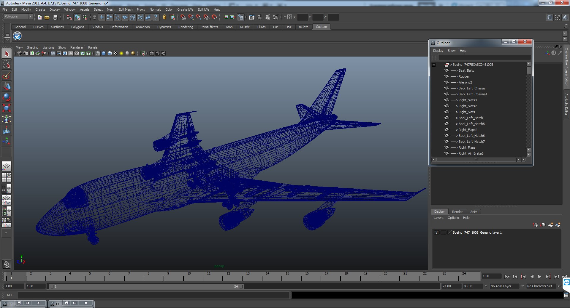 3D Boeing 747-400er Generic Model - TurboSquid 1229315