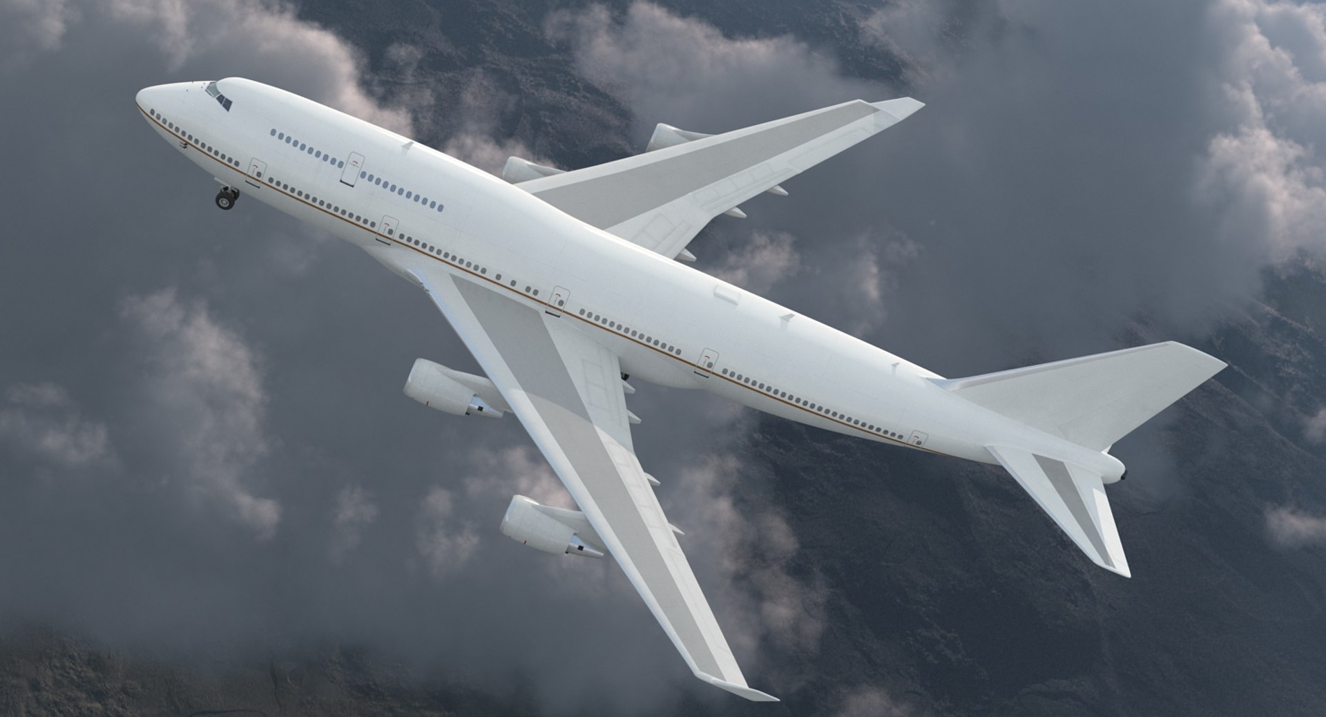 3D Boeing 747-400er Generic Model - TurboSquid 1229315