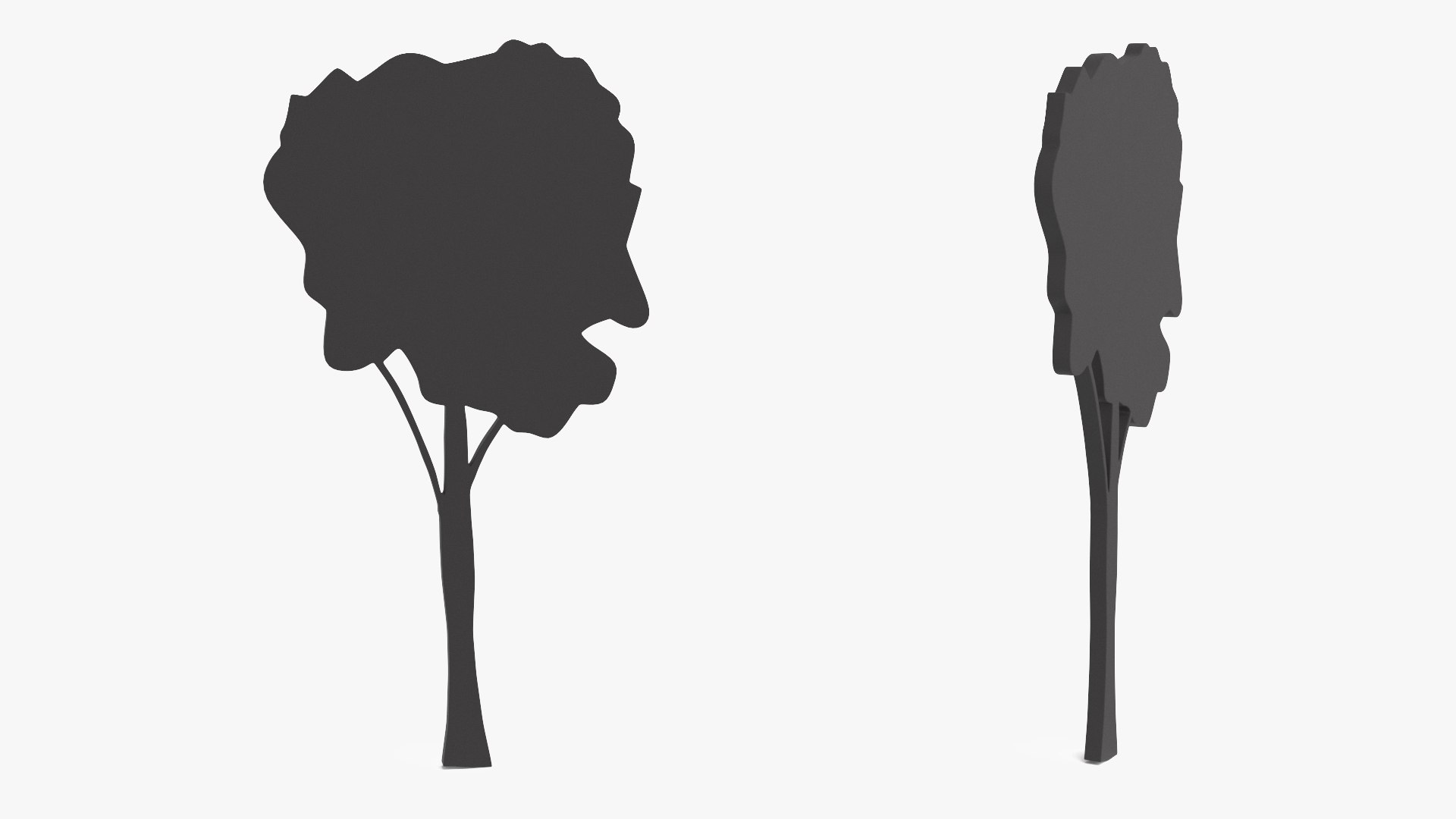 High Tree Silhouette 3D Model - TurboSquid 2225233