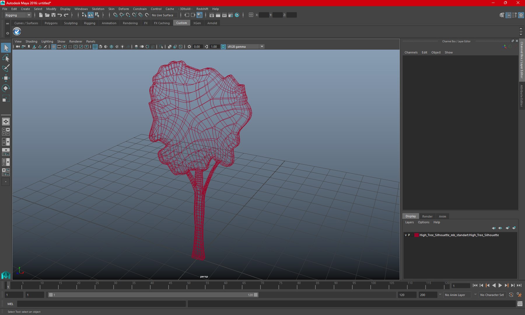High Tree Silhouette 3D Model - TurboSquid 2225233