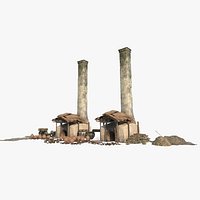 Ancient Asian Architectural Pottery Kilns