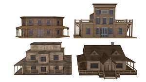 Western Houses Collection model