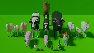 Cartoon Farm Animals