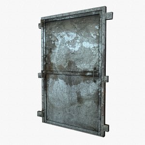 3d door old metal