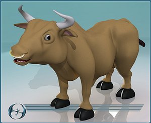 bull cow 3d model