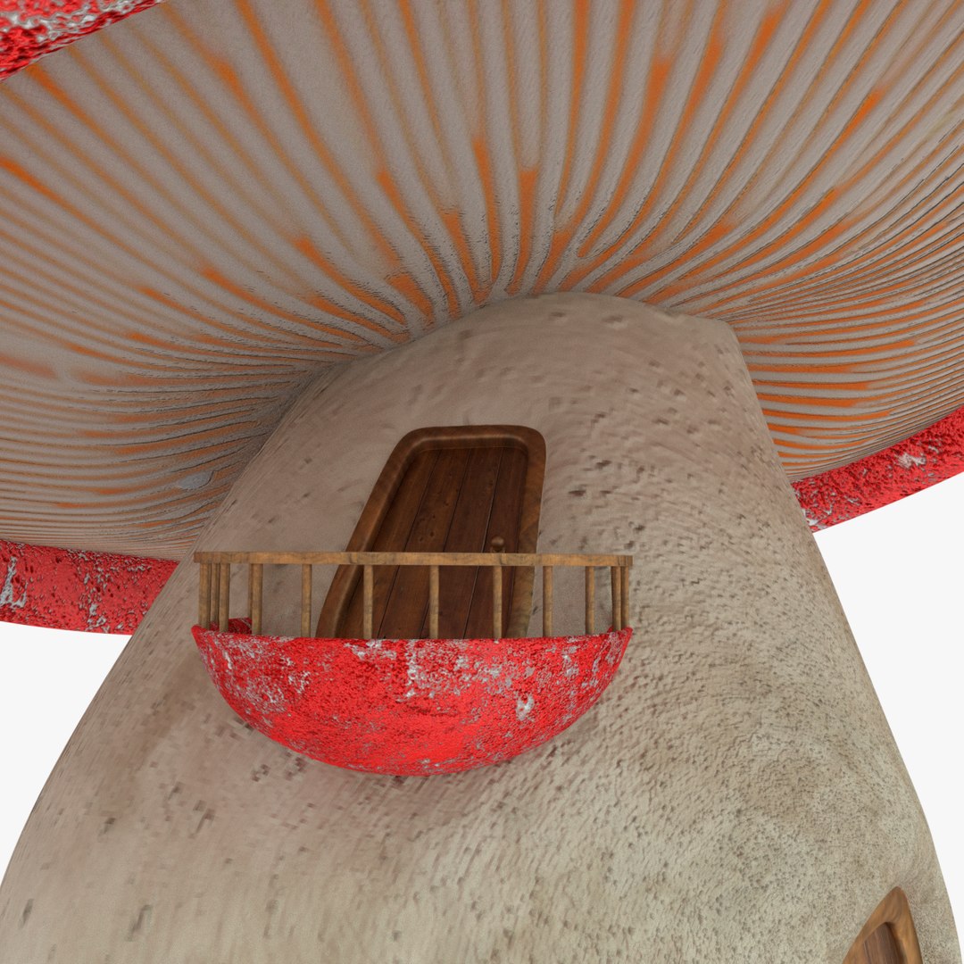 3D Mushroom House Model - TurboSquid 1234379