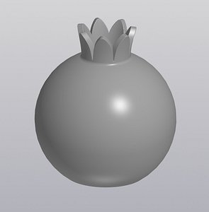 Vase Pomegranate 3D model